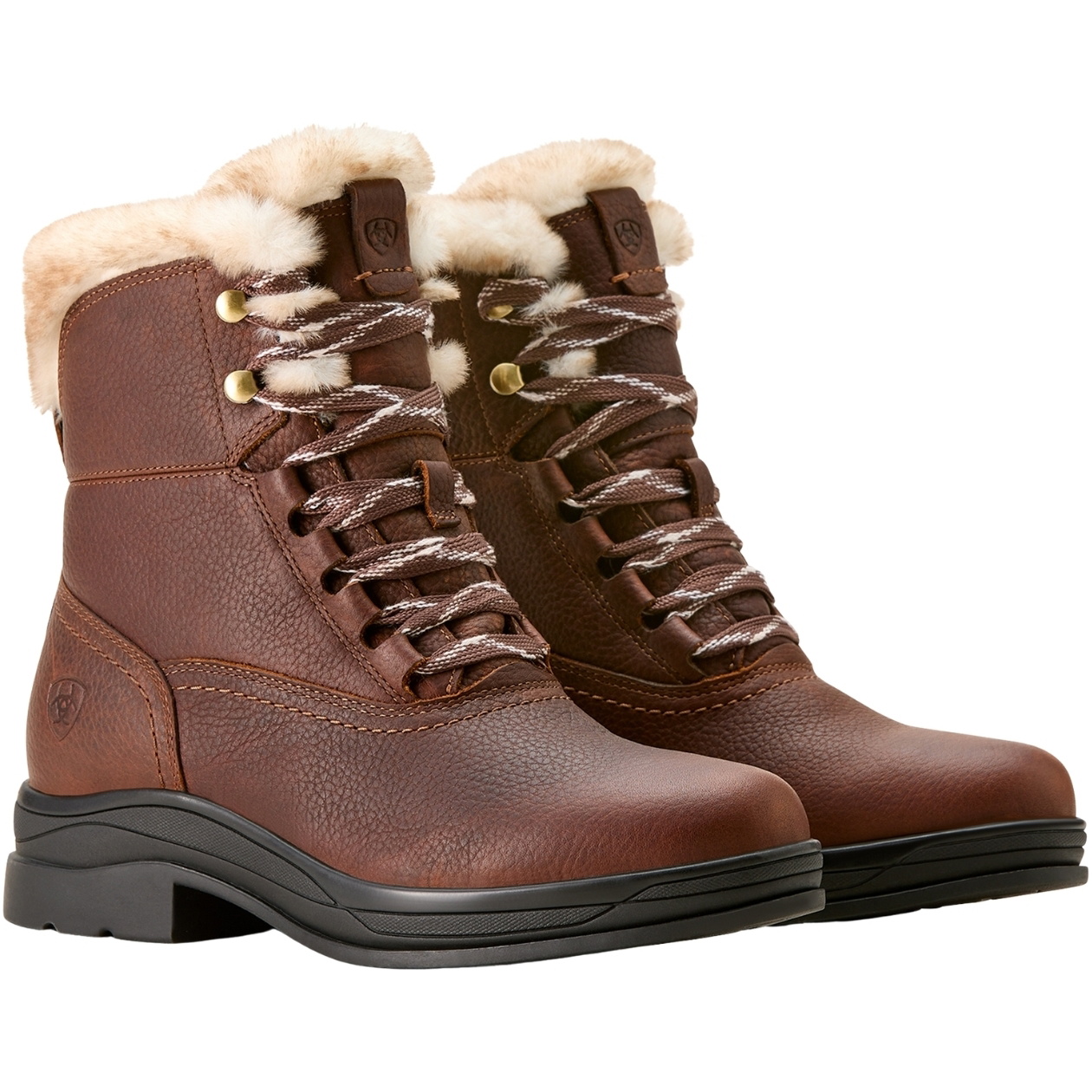 Ariat Damen Harper Sherpa Wasserdicht Kurz Stiefel 10053839 - Dark Brown